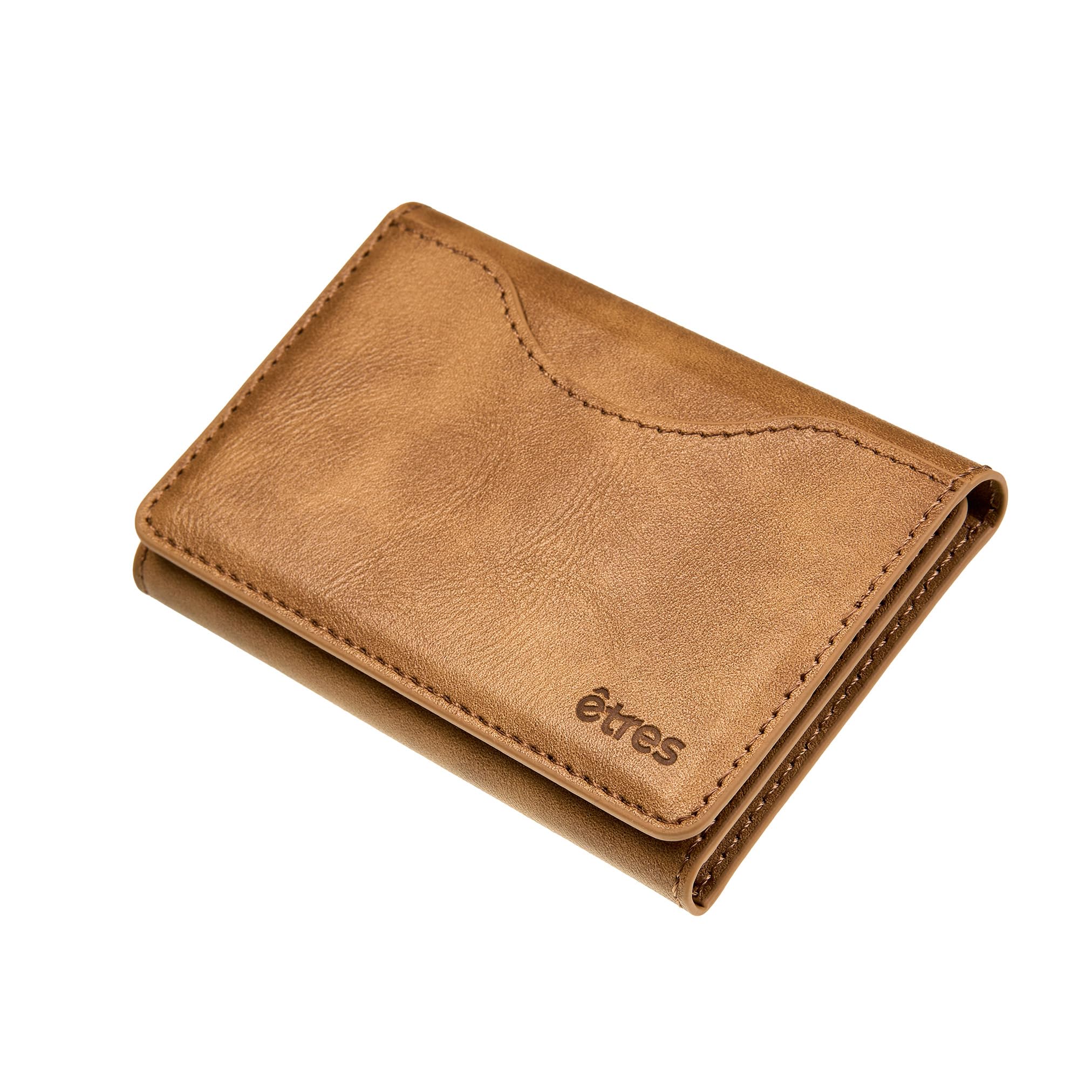 TECHMADE Etres Portafoglio Magsafe Compatibile per iPhone 17/16/15/14/13/12 - Portacarte Magnetico, RFID, in PU Leather - 6 Slot Carte + Tasca Contanti - Compatto, Unisex, Antiscivolo (DEEP BROWN)