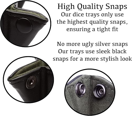 Miniatura 8 de Forged Dice Co. Bandeja de dados plegable portátil para usar como bandeja de dados Bandeja de Dados D&D o juego de dados 6.5 pulgadas silenciosos