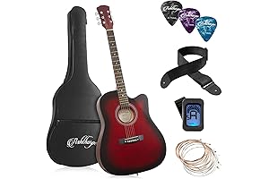 Guitarra Ashthorpe para principiantes de 41 pulgadas con cuerdas de nylon