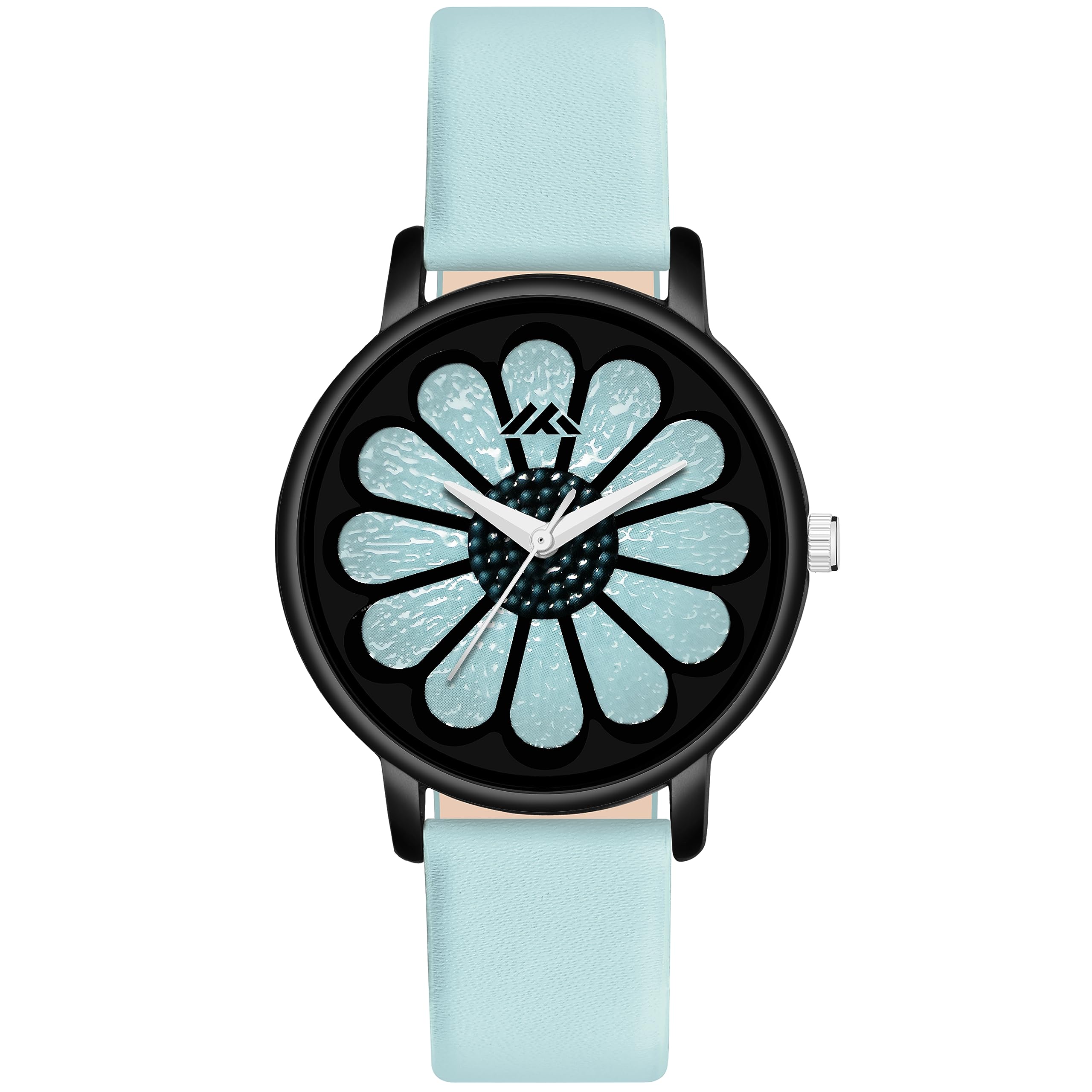 Shocknshop Leather Analog Printed Sunflower Dial Stylish Ladies Wrist Watch For Women Girls -Mt60610 (Light Blue), Blue Band (B0CFDYDZJK) Amazon Price History, Amazon Price Tracker