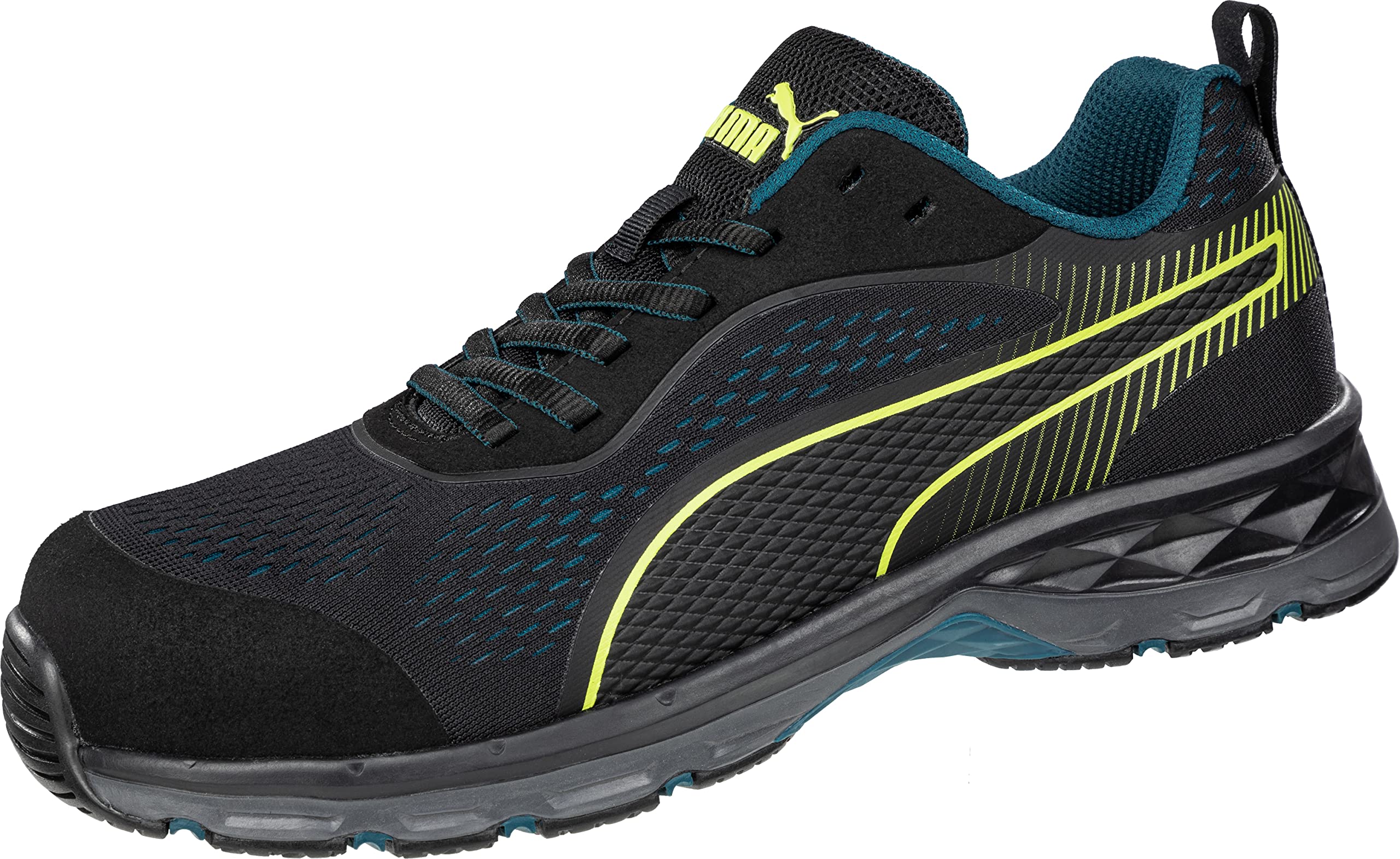 PUMA Safety Fuse Knit WNS Low Arbeitsschuh Sicherheitsschuh S1P ESD HRO SRC Fiberglaskappe Durchtrittschutz rutschfest metallfrei vegan Damen