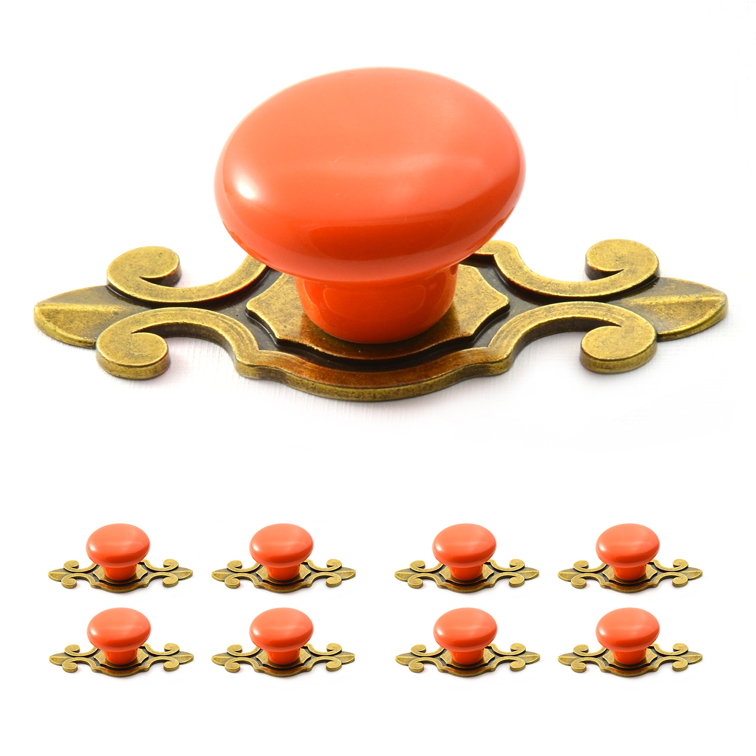 Ganzoo Lot De 8 Boutons De Meuble En Porcelaine Et | FindTheDeal