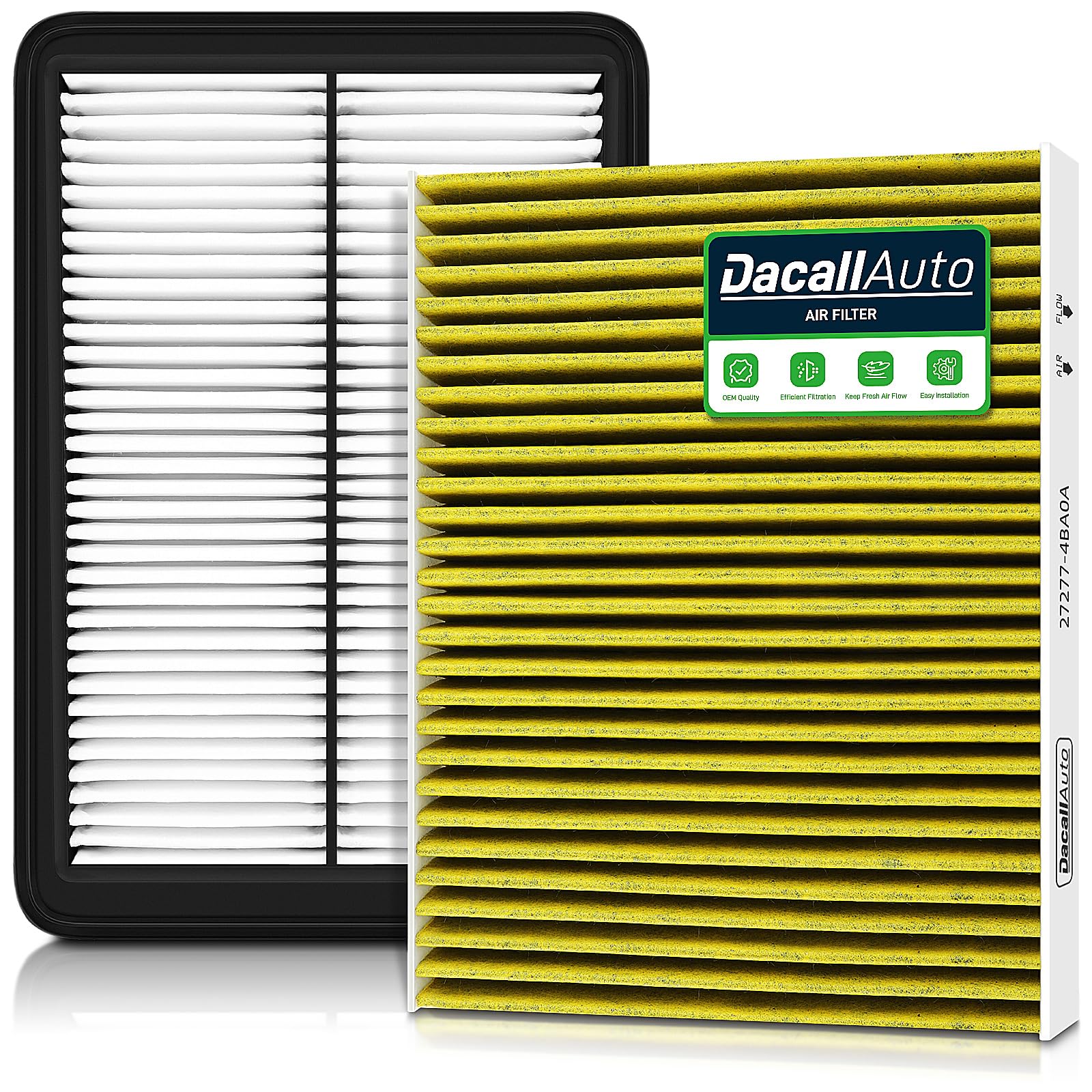 Dacall Activated Carbon Cabin & Engine Air Filter Set