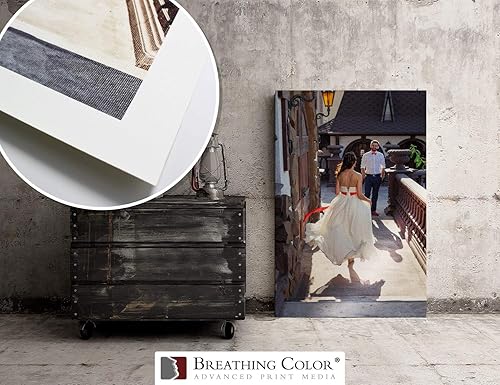 Miniatura 8 de Crystalline Satin21mil, 440gm, Bright White, poly-cotton Inyección de tinta lona, Blanco brillante