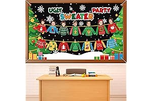 Ugly Christmas Sweater Contest Backdrop