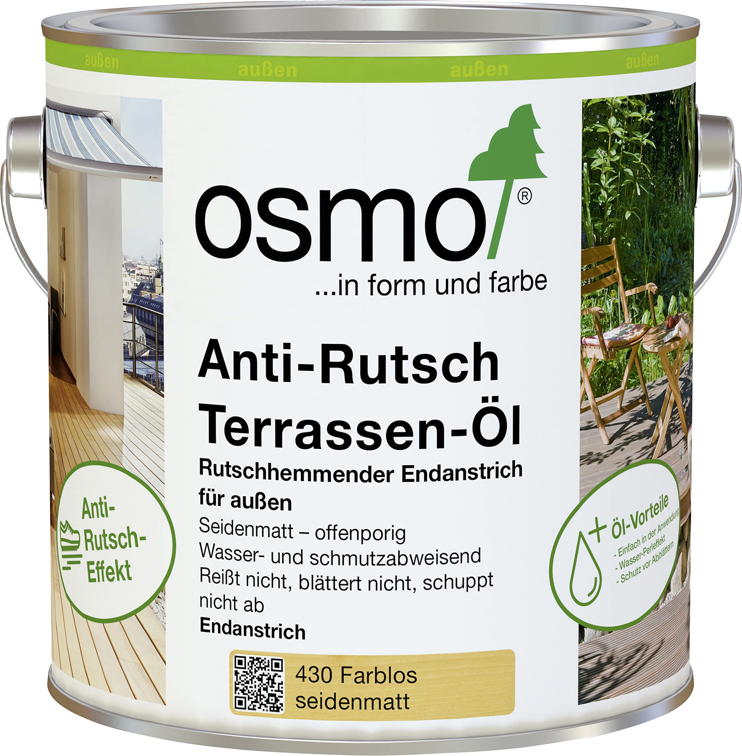 Osmo 430 C 0.75 litri decking oil antiscivolo – trasparente