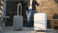 Vista 40 de Samsonite Freeform – Maleta rígida, expandible con ruedas dobles giratorias, Blanco
