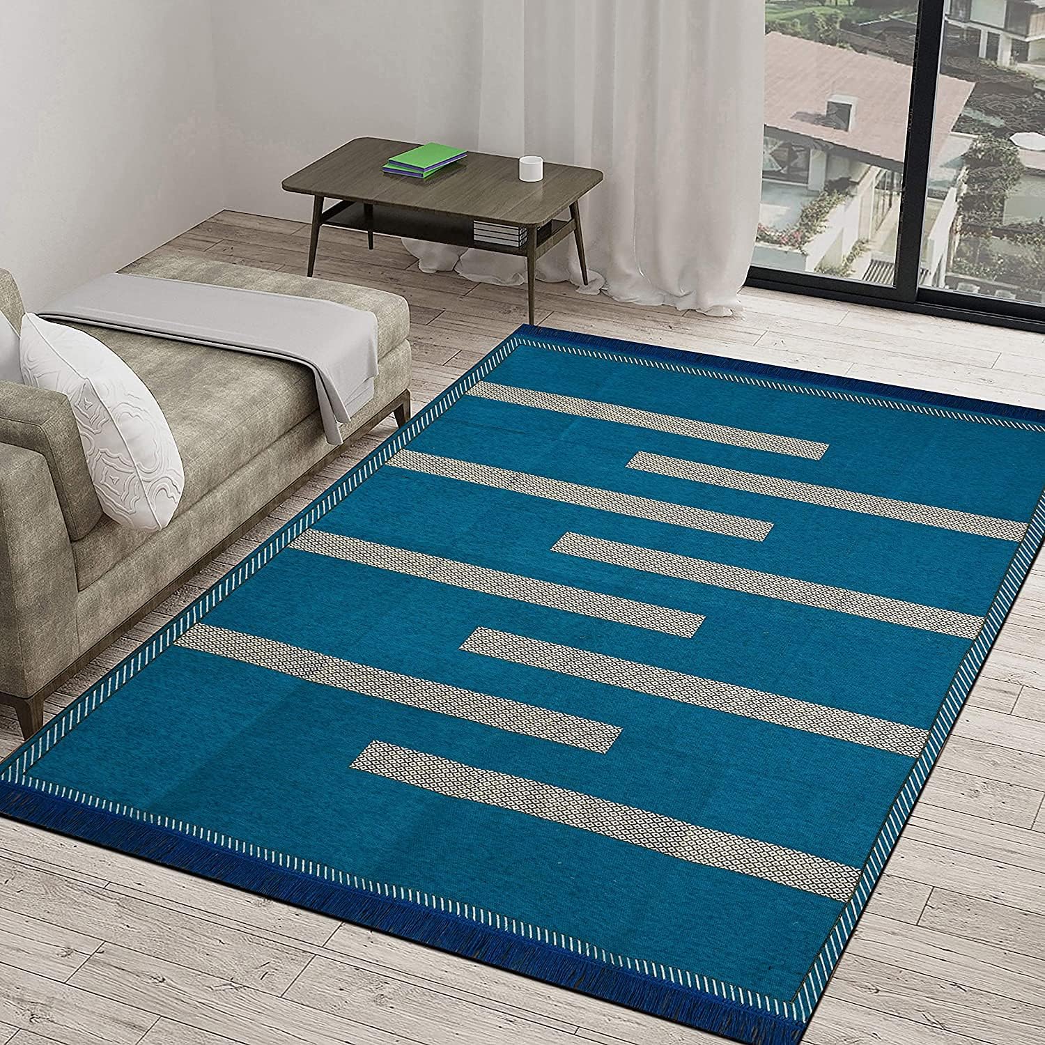 5D Designer Superfine Exclusive Velvet Carpet | Rug | Living Room | Gym | Hall | Temple | Bedside Runner | Bed Cover | - 60" inch x 84" inch | 150 cm x 210 cm | 5X7 FEET