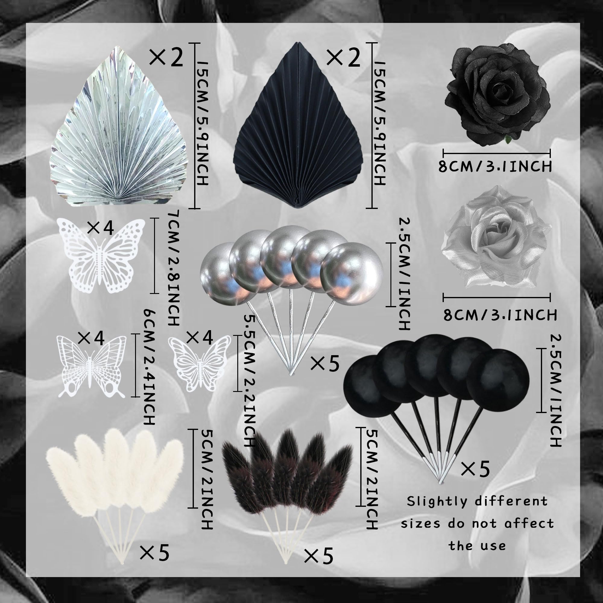 Plumes D'oie Noire, 15,2 à 23 Cm, Décoration D'Halloween