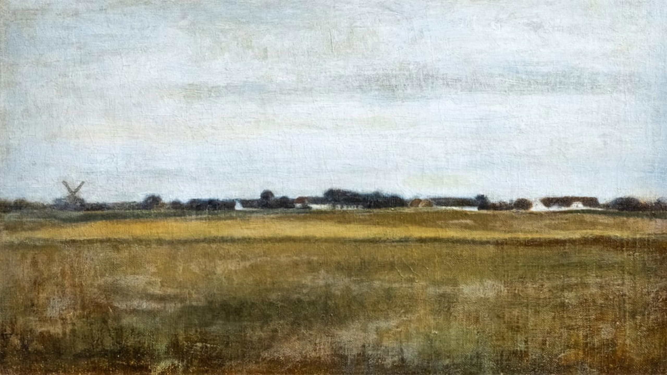 SERENDIPITP Aesthetic Poster Photo Wall Print Retro Picture Landscape of Virum Near Frederiksdal Summer by Vilhelm Hammershoi Modern Wall Artwork for Home Decor 60x90cm
