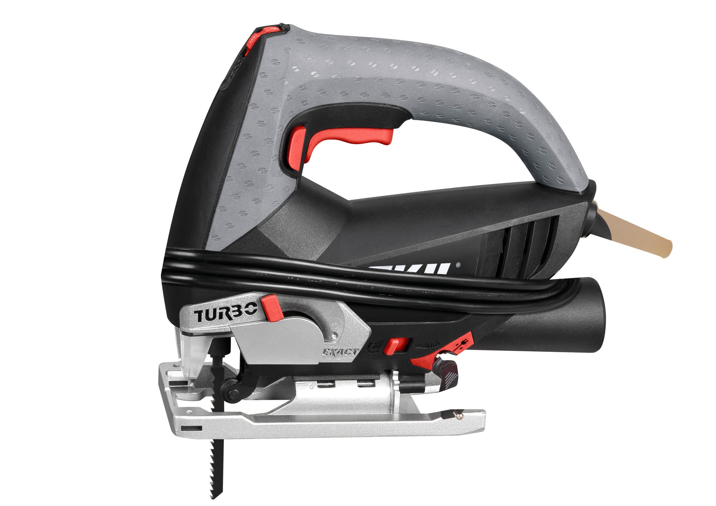 SKIL 4381 wyrzynarka AA (silnik 500 W, głębokość cięcia 75 mm, długość skoku 20 mm, ustawienie Turbo, przechowywanie kluczy) F0154381AA