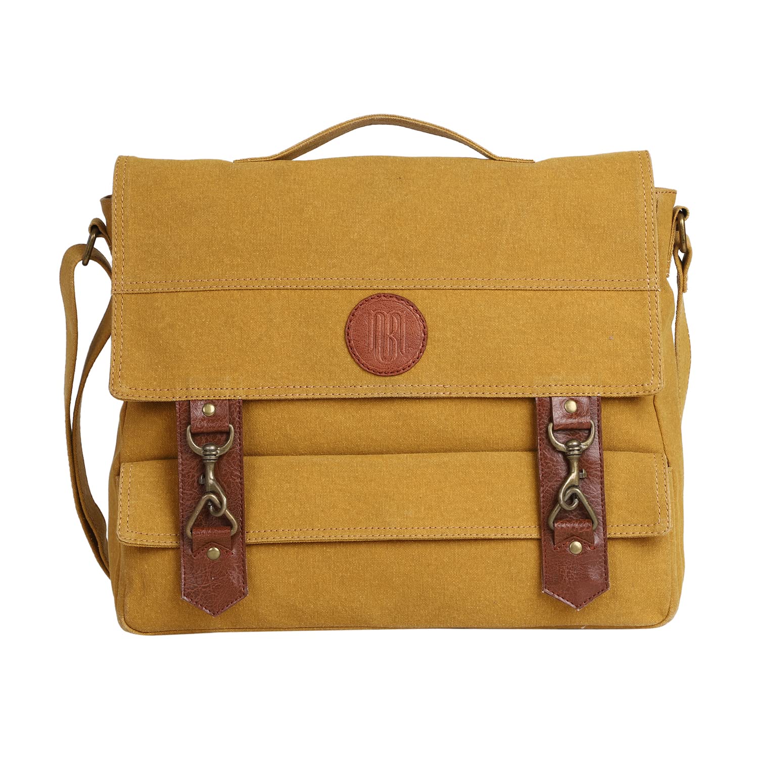 Mona B Unisex Canvas Ecofriendly Fabric Stylish Messenger Crossbody Bag For Laptop | Tablet | MacBook, Mustard (B0BR7YF5NB) Amazon Price History, Amazon Price Tracker