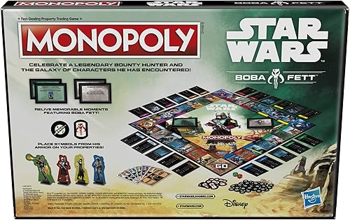 Miniatura 2 de Hasbro Gaming Monopoly: Star Wars Boba Fett Edition - Juego de mesa para niños a partir de 8 años, inspirado en las películas de Star Wars y la