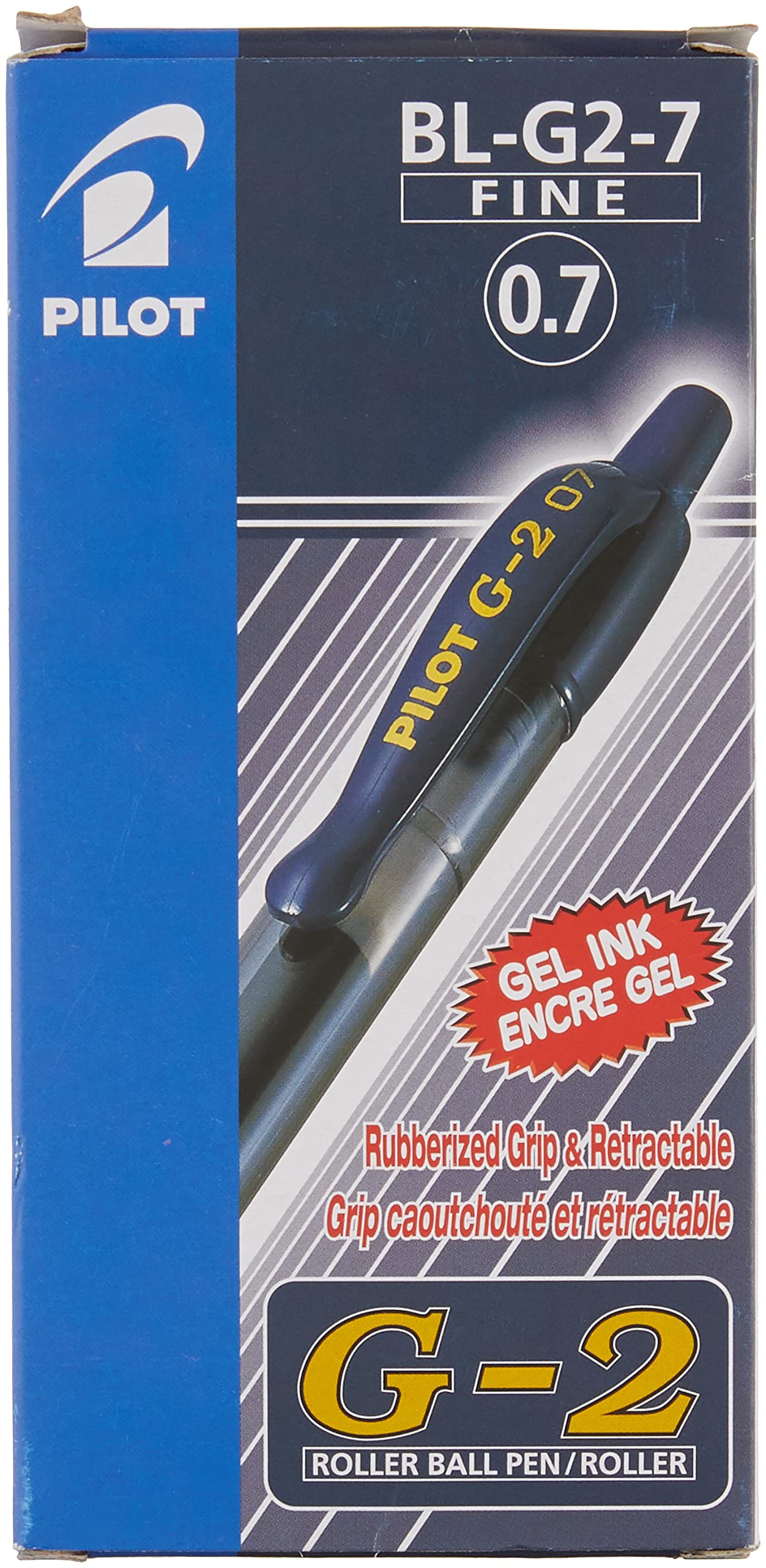 Pilot G207 Retractable Gel Rollerball 0.7 mm Tip (Box of 12) - Blue Black, BL-G2-7-BB, 1 count (Pack of 12) - Image 3