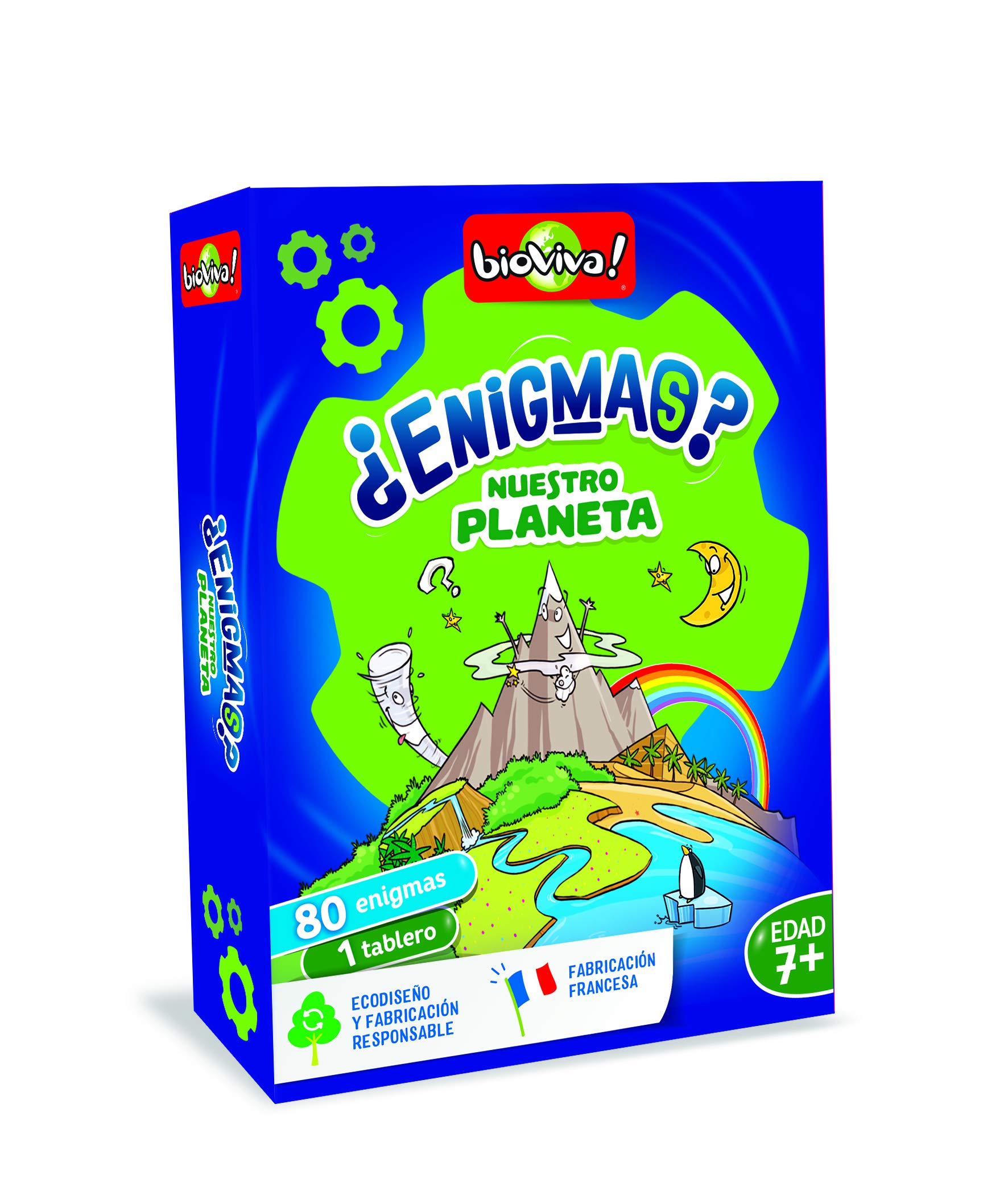 Bioviva Kidiquiz Riddles- The Mystery Of Our Planet Card Game, Language- Spanish