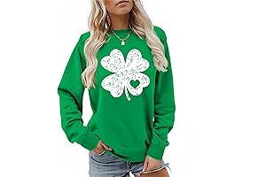St Patricks Day Sweatshirts for Women, Funny Sweatshirt Long Sleeve Crewneck St Patrick Day Shirts