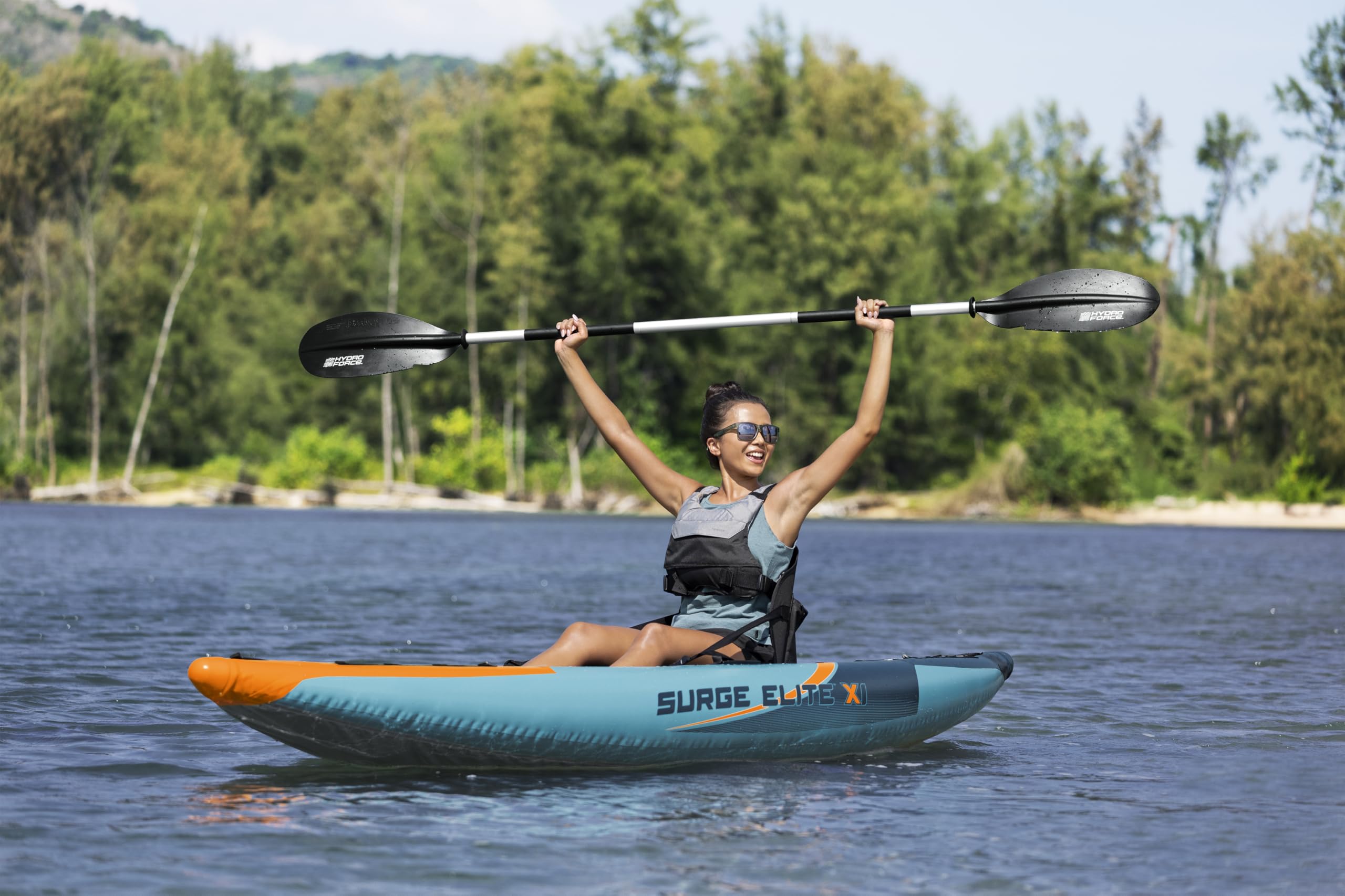 Bestway Juego de Kayak Surge Elite X1 de 10'3" x 37" x 12"/ 3.12 MX 94 cm x 30 cm