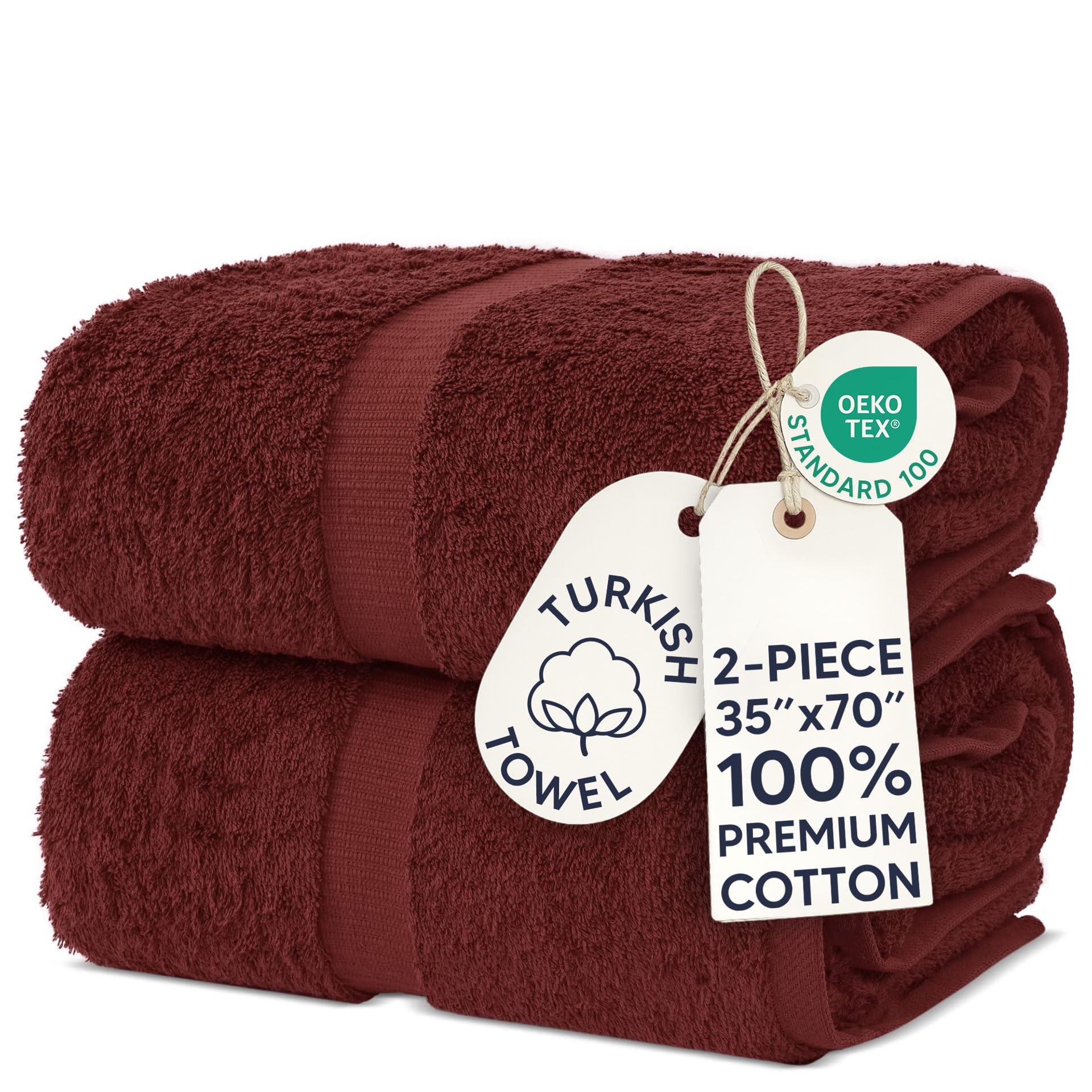 Chakir Turkish Cotton Bath Towels - 4 Pack -10