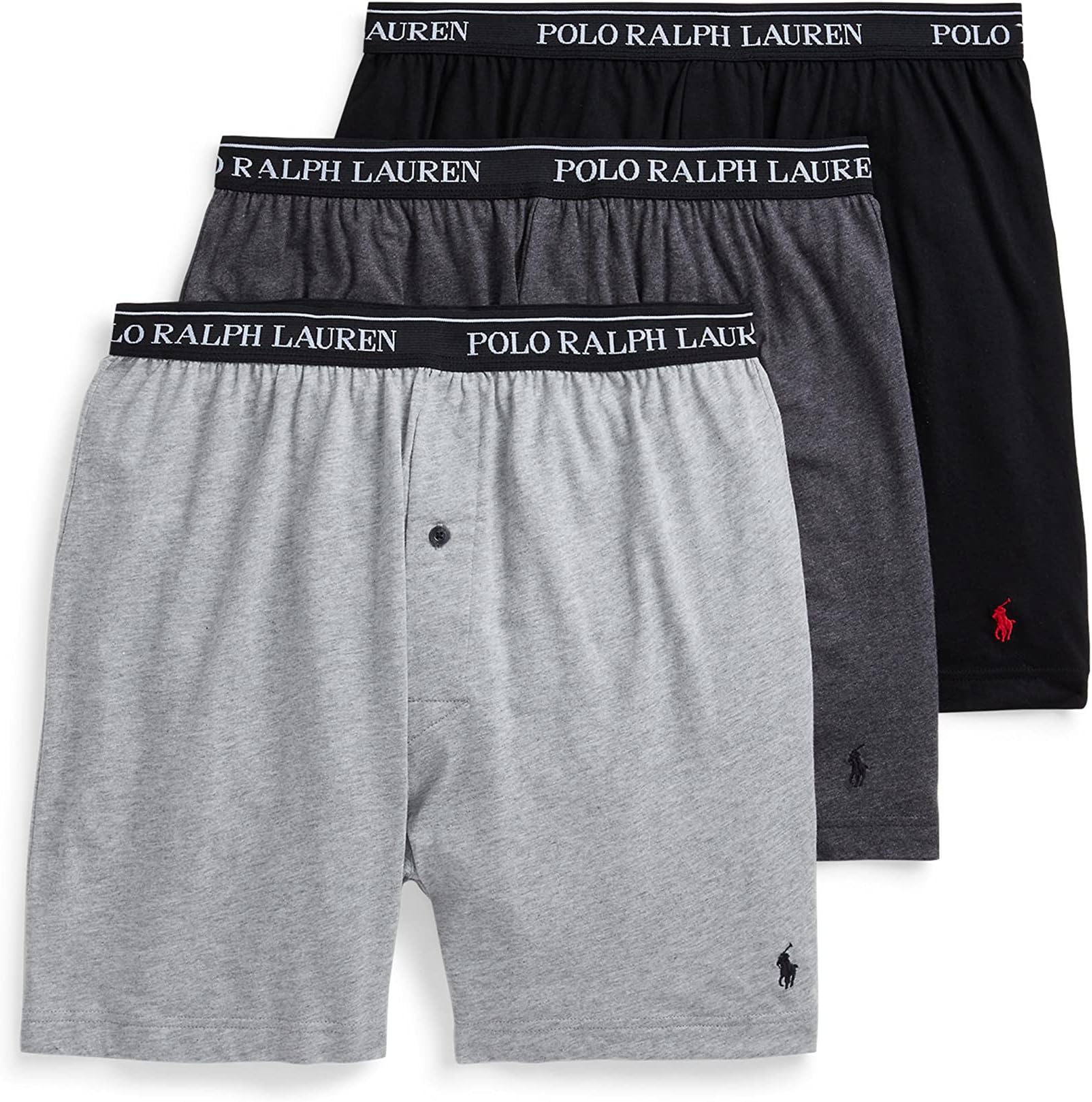 Underwear Boxers Pack, 3-Pack, Classic Fit Cotton Knit Boxer, 100% Cotton Moisture Wicking Boxers