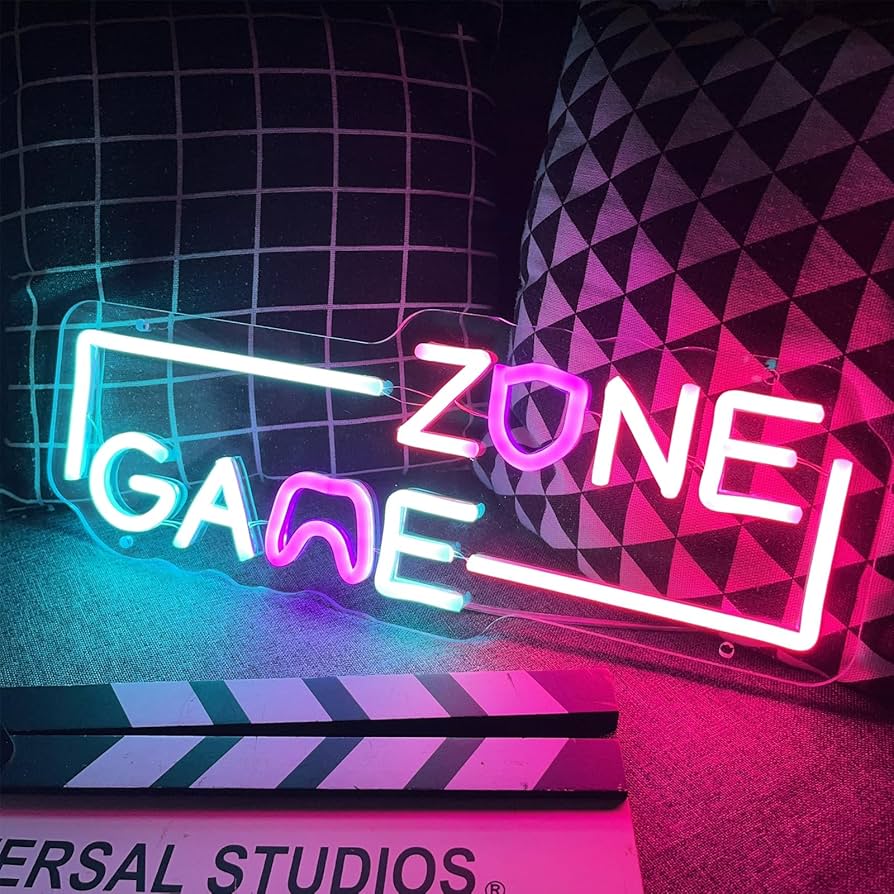 【色:GAMEZONE】GAME ZONEネオンサイン ゲーマーネオンライト ゲ Amazon.co.jp: Game Zone ネオンサイン LED ネオンライト ゲーム