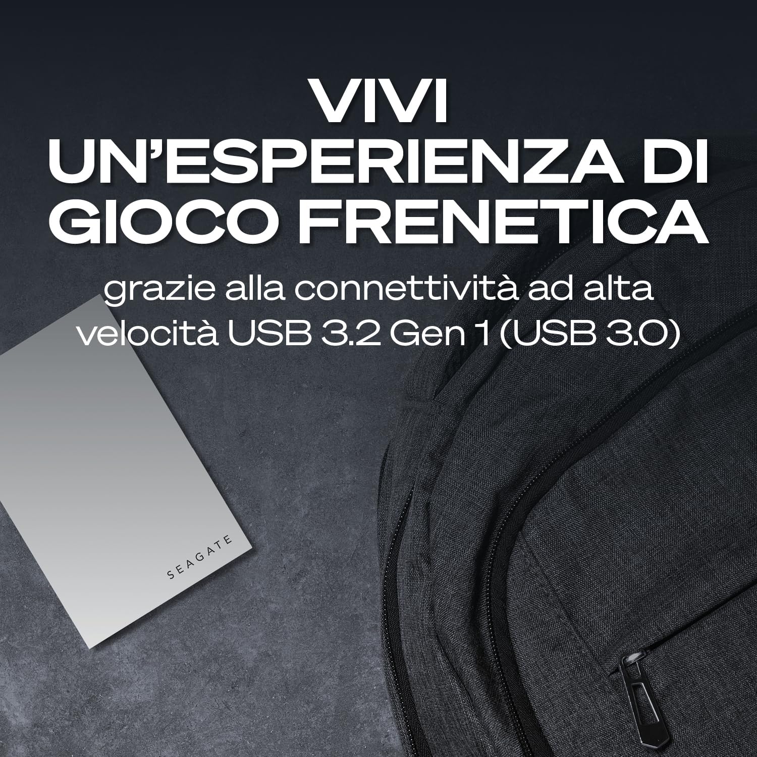 Seagate Game Drive 2TB Extern HDD PS4 PS5 USB 3.0 Blå LED Officiellt Licensierad