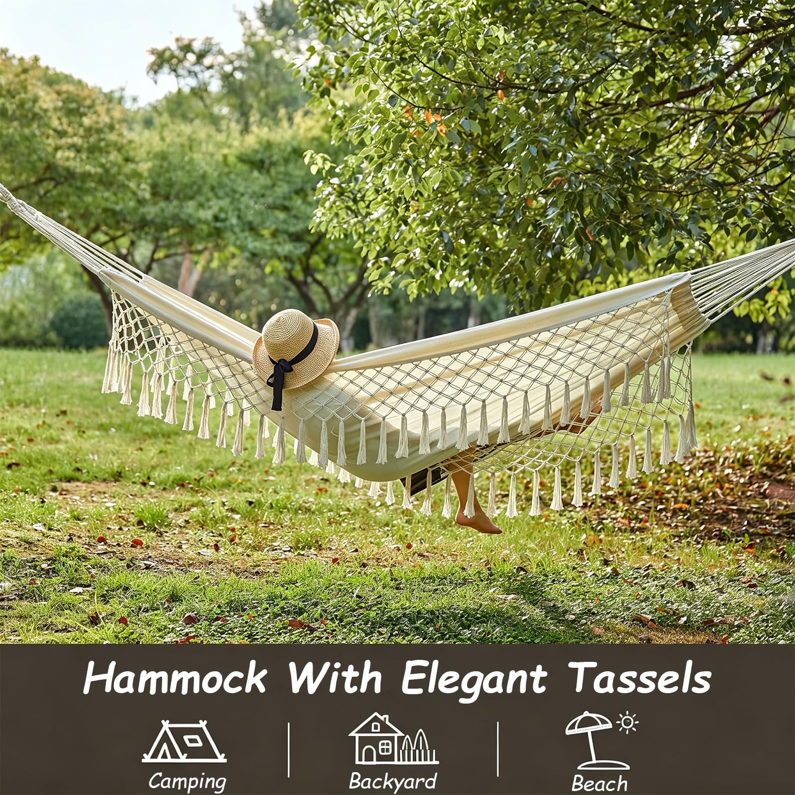 Amaca Da Campeggio,In Tela Comoda,Portatile E Traspirante,Ultraleggera | Con Cinghie,Borsa Viaggio Inclusa,Ideale Per Esterni Giardino,Patio,Balcone,Cortile Interni Terrazza,Portata 150kg