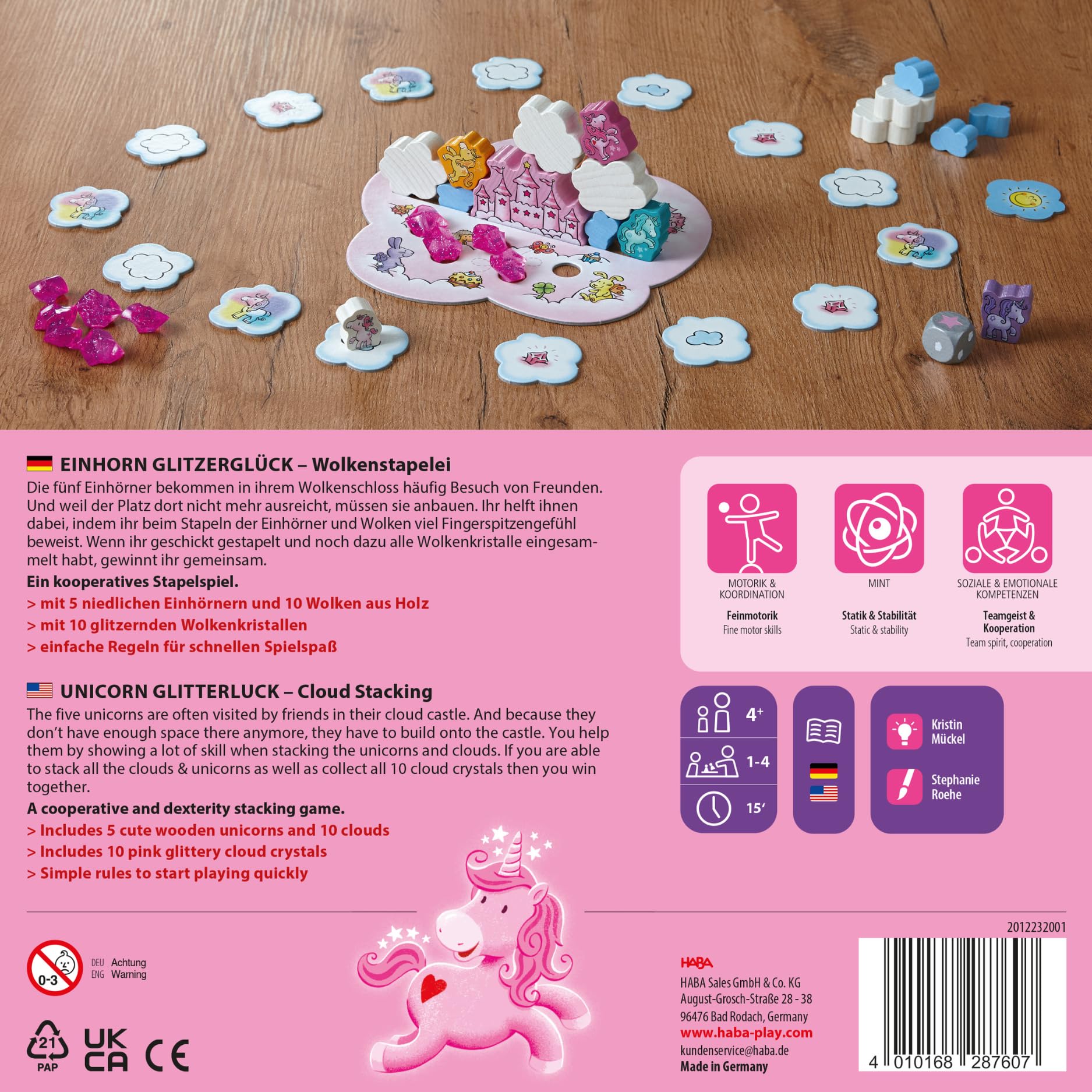 Einhorn Glitzerglück - Wolkenstapelei