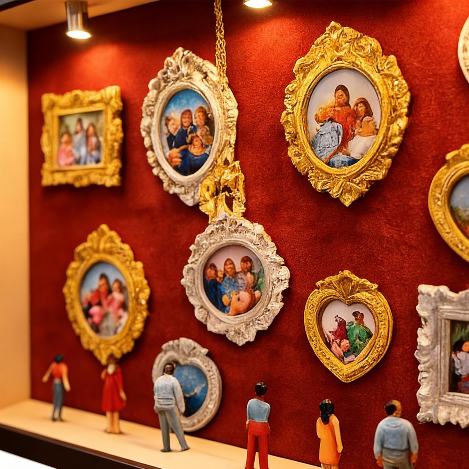Miniatura Set Museo in Scatola Accessorio da Scrivania con | Kit Cornice Shadow Box Museo in Miniatura per Donne, Uomini, Ragazzi e Adulti, Camera da , Compleanno, Natale