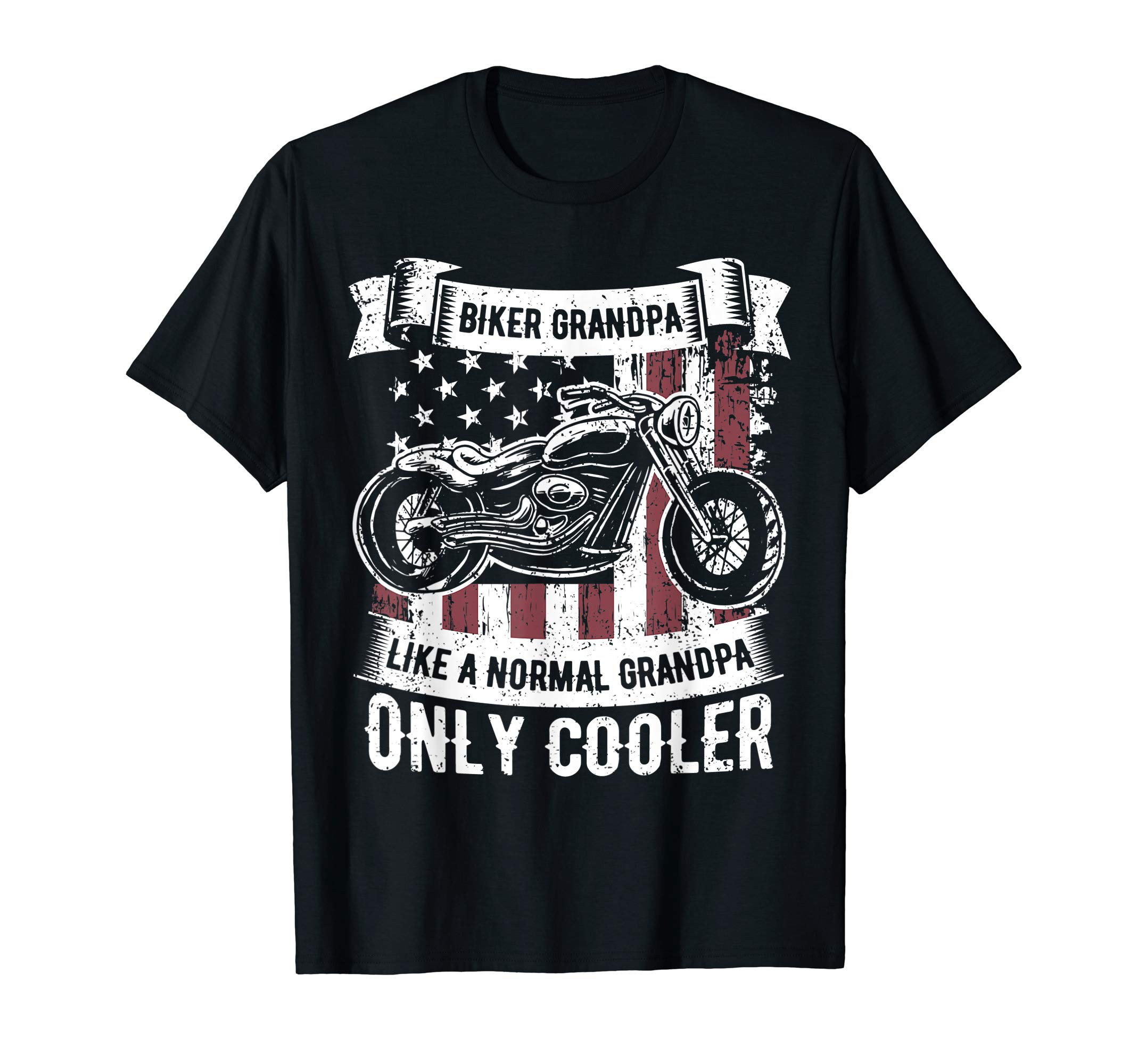 Distressed Bikers Motorcycle Lovers GiftsBiker Grandpa Ride Motorcycles Motorcycle Lovers Rider Gift T-ShirtOEKO-TEX STANDARD 100