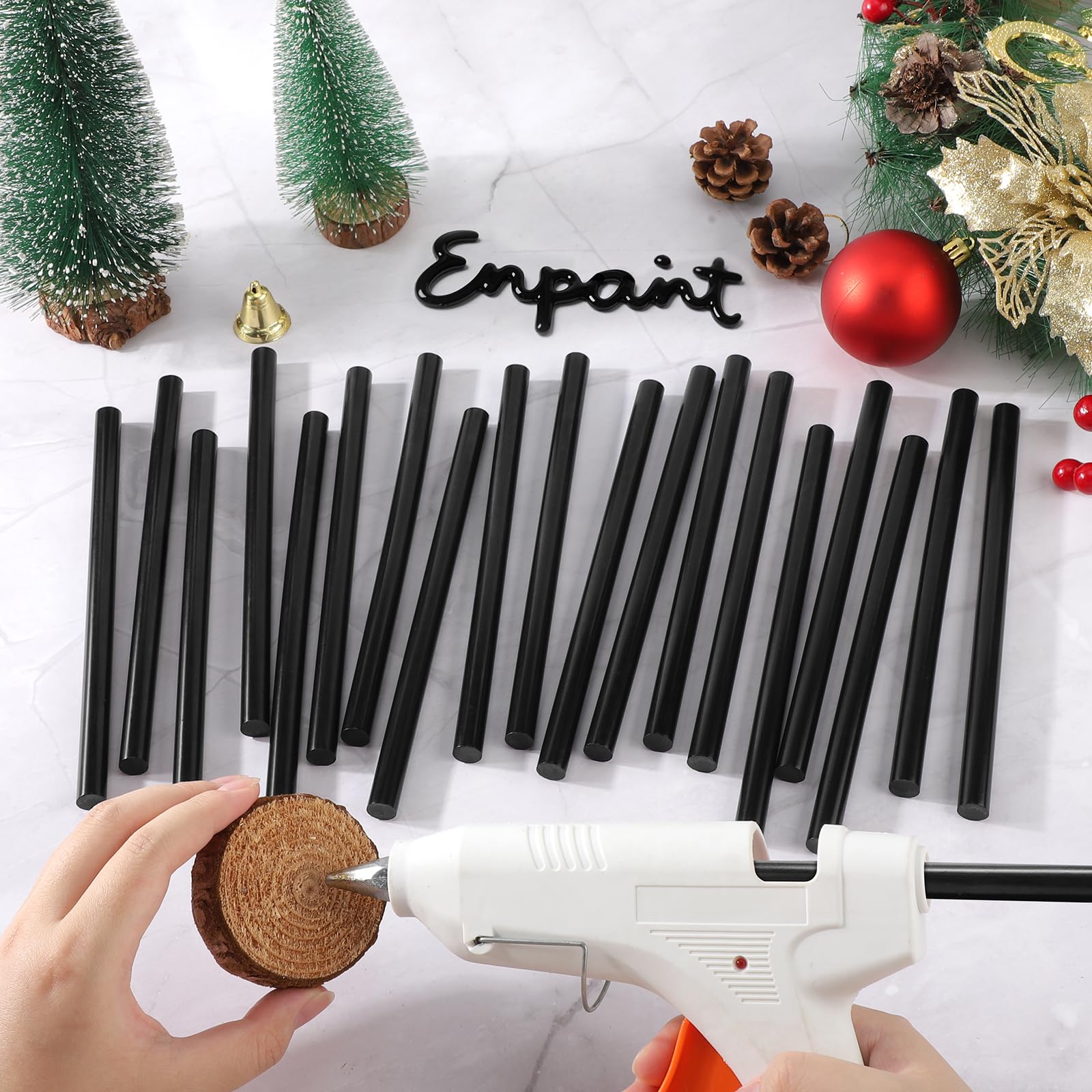 72 barras de pegamento caliente negras, 1,1 x 20,3 cm, tamaño completo, para reparación de abolladuras de coche, sello de cera, manualidades, manualidades, arte, escuela, pegado, proyecto