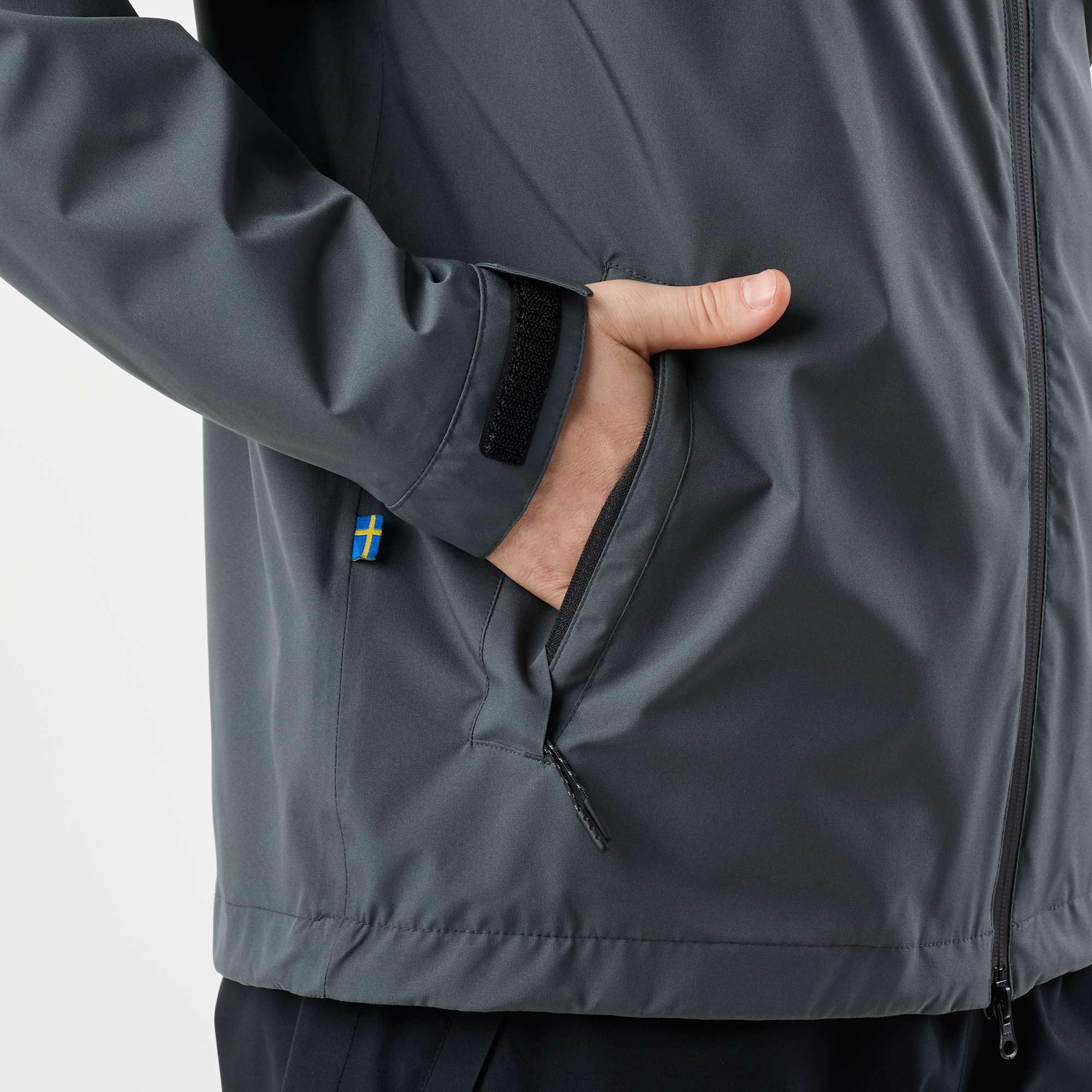 Swedemount Tjörn Regenjacke für Herren Wasserdicht Atmungsaktiv Winddicht mit Kapuze Outdoor Wandern