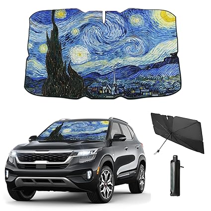 Windshield Sun Shade Umbrella for Car Foldable Umbrella Front Window Sunshade