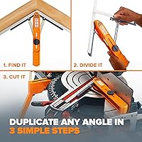 Vista 8 de BORA 530401 MiteriX herramienta duplicadora de ángulo. Duplicador de inglete, herramienta medidora de ángulos que divide a la mitad para que pueda