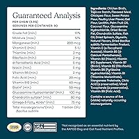 Vista 7 de Fera Pets Masticables multivitamínicos para perros con glucosamina y probióticos, vitaminas y minerales esenciales para perros, promueve