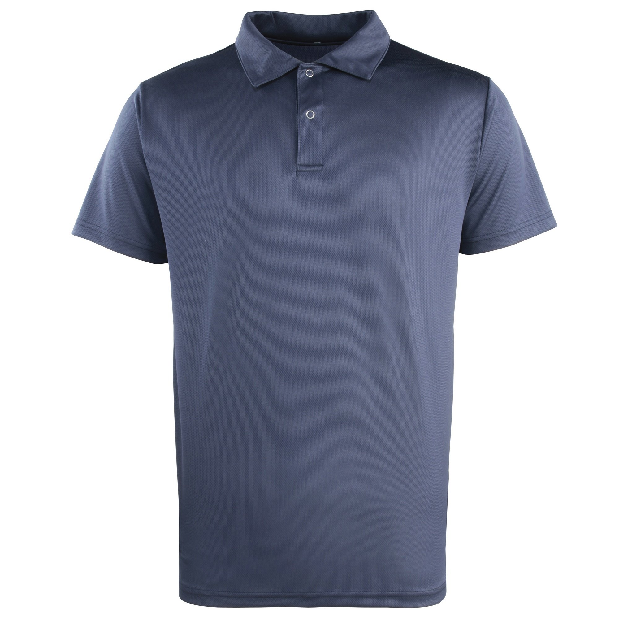 Premier Men's Navy Unisex Coolchecker Studded Plain Polo Shirt (2Xl) (Navy)