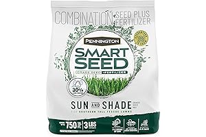 Smart Seed Sun and Shade Tall Fescue Grass Seed Mix for Southern Lawns