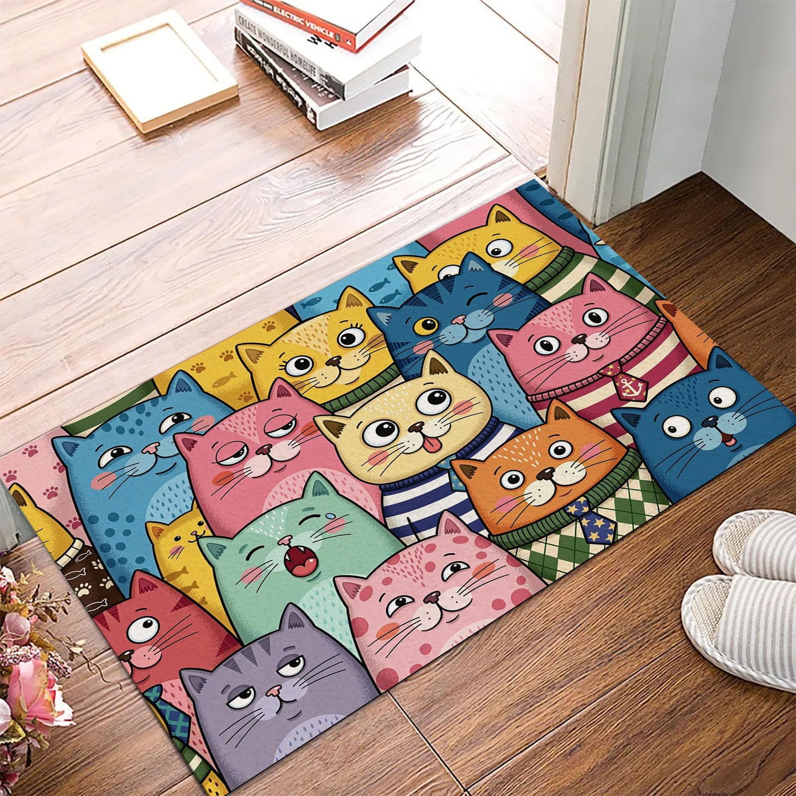 Felpudo antideslizante de 40x60cm que evita resbalones en la entrada, baño o cocina de casa