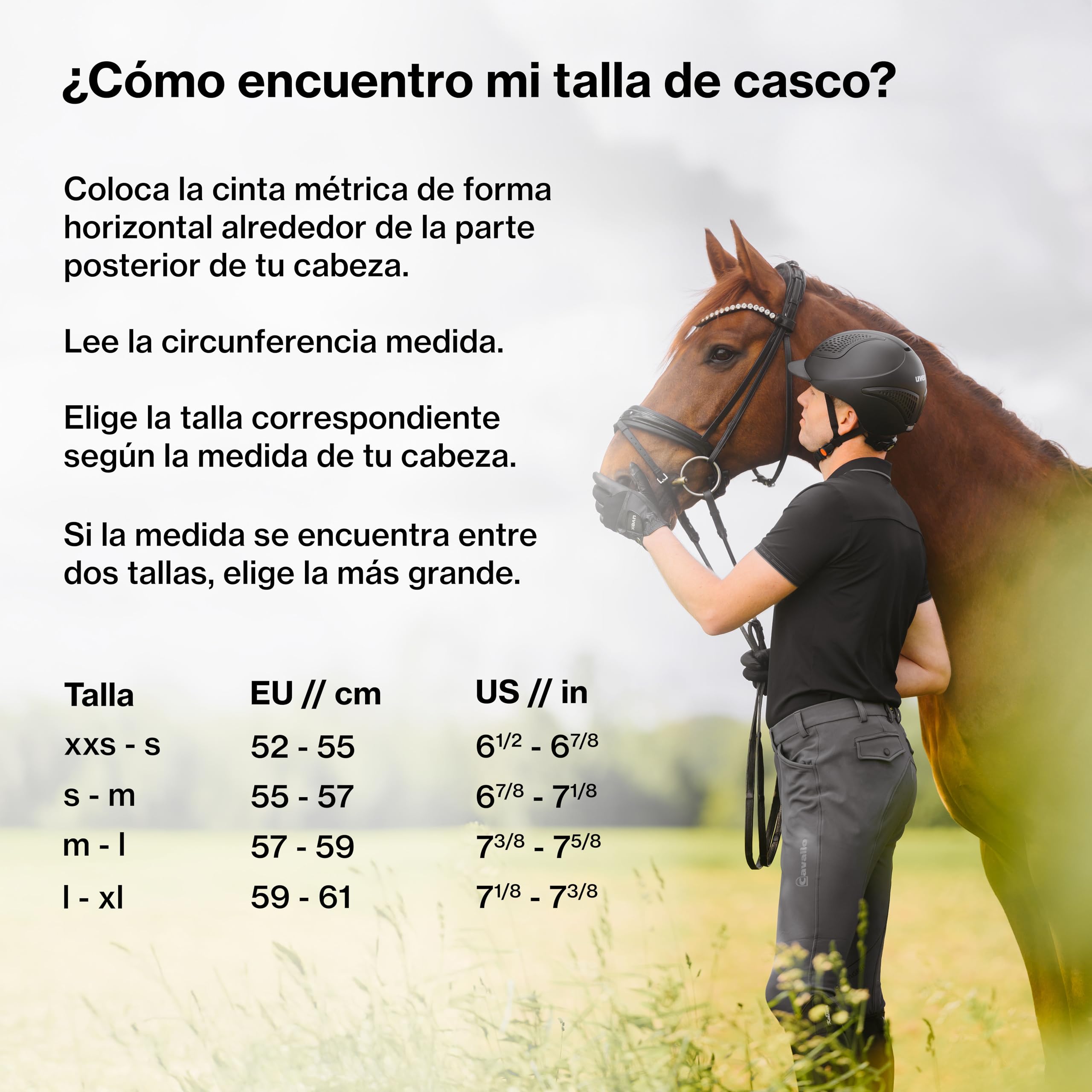 uvex exxential III – Casco de equitación Unisex Ligero – Ajuste de Talla Individual