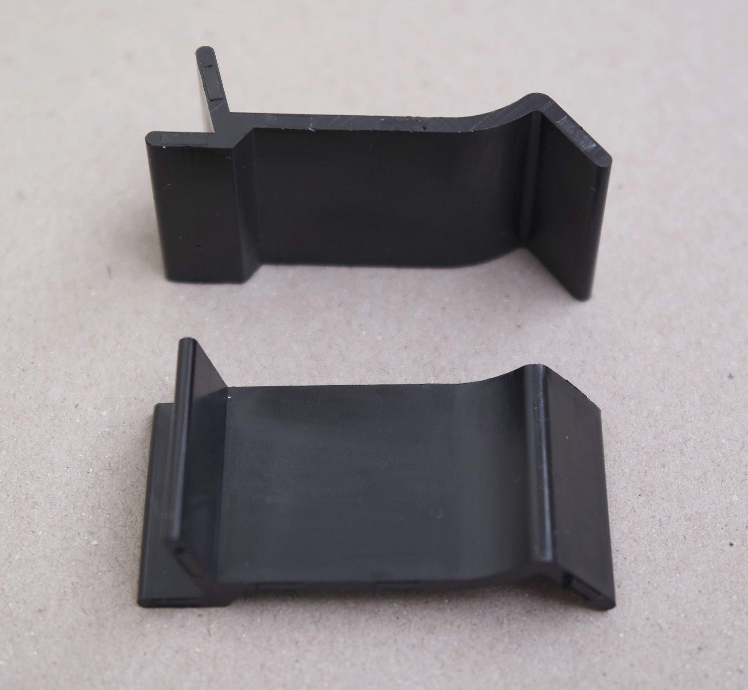 10/Pack Table Rim Clips Nylon Patio Table Furniture Repair 1.575" Length (1.575", Black)