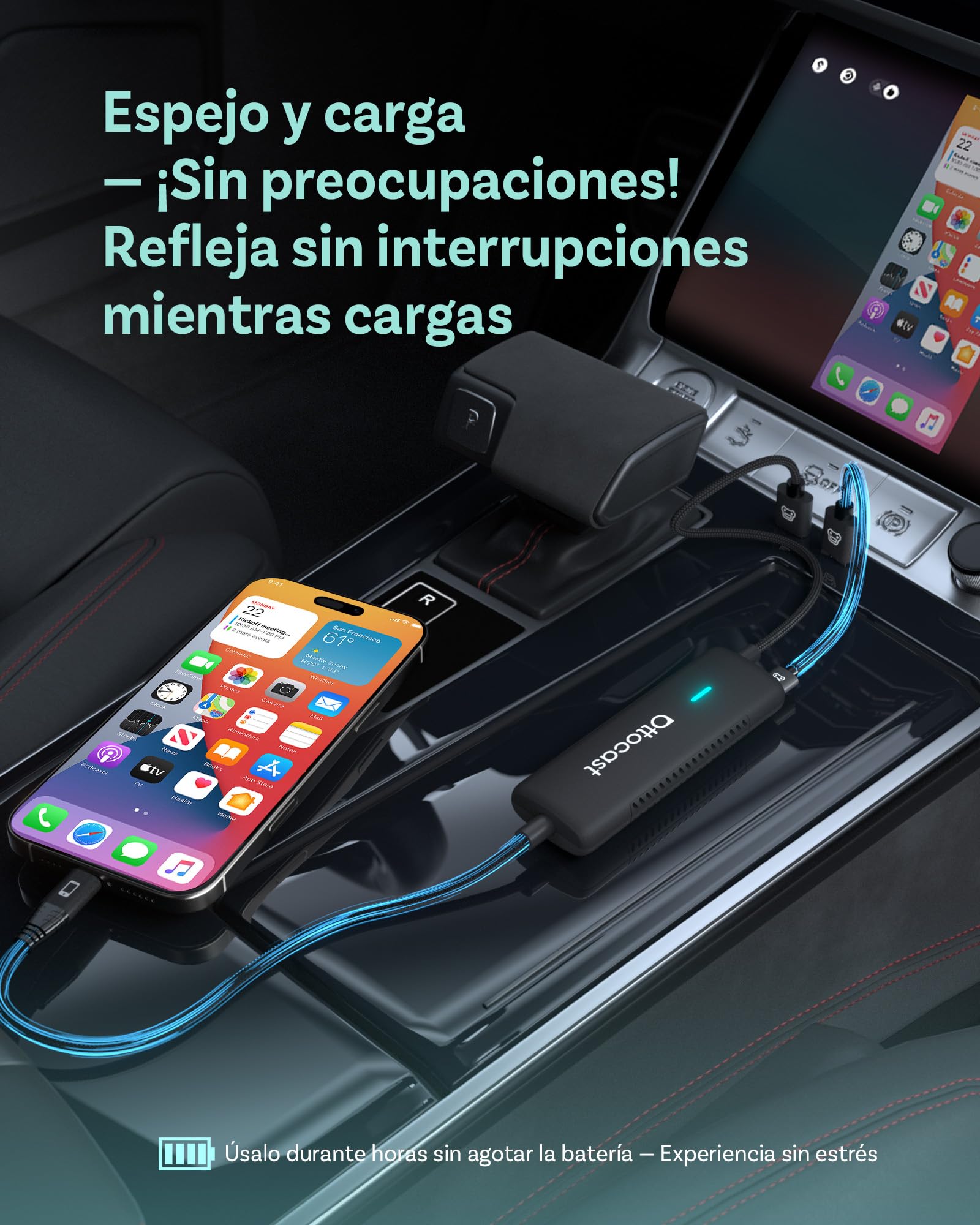 Ottocast MirrorTouch Bluetoothユニット OTTOCAST Wireless CarPlay Adapter Mirror Touch Stick Screen