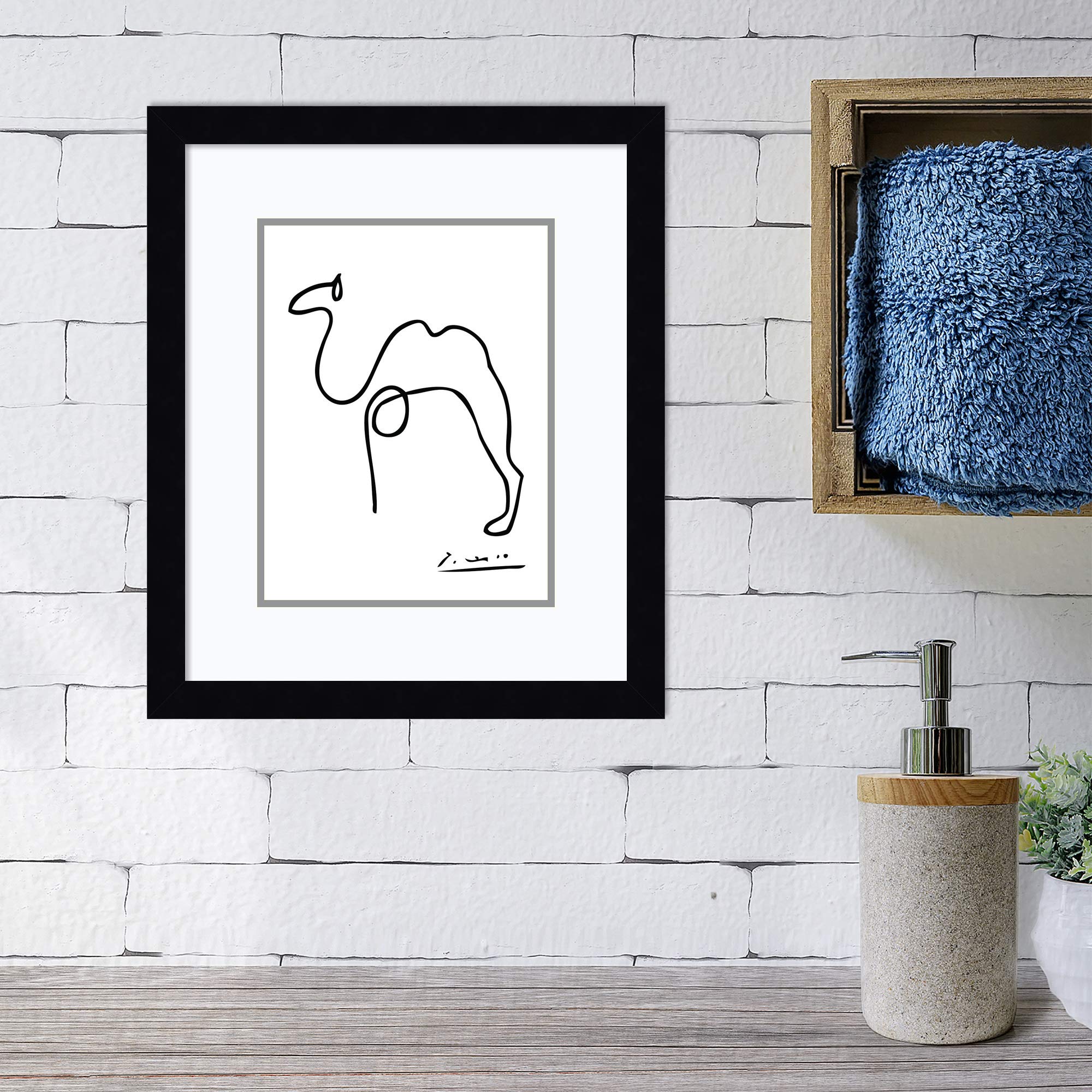 パブロ・ピカソ、ダルメシアンのペロ、希少限定画集画、新品額装付 パブロ・ピカソ、【影】、希少画集画、新品高級額・額装付、状態