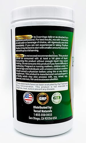 Miniatura 3 de Polvo de fibra de cáscara de psyllium de 12 onzas, fórmula natural que ayuda a suavizar las heces, ayuda a eliminar toxinas intestinales y colon