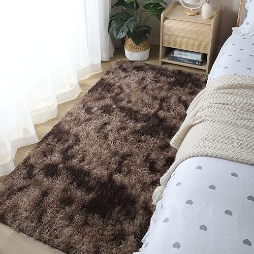 Miniatura 4 de Alfombra mullida para dormitorio, de 4 x 5, suave y mullida para dormitorio de niñas, alfombra mullida para habitación de niños, alfombra lanuda