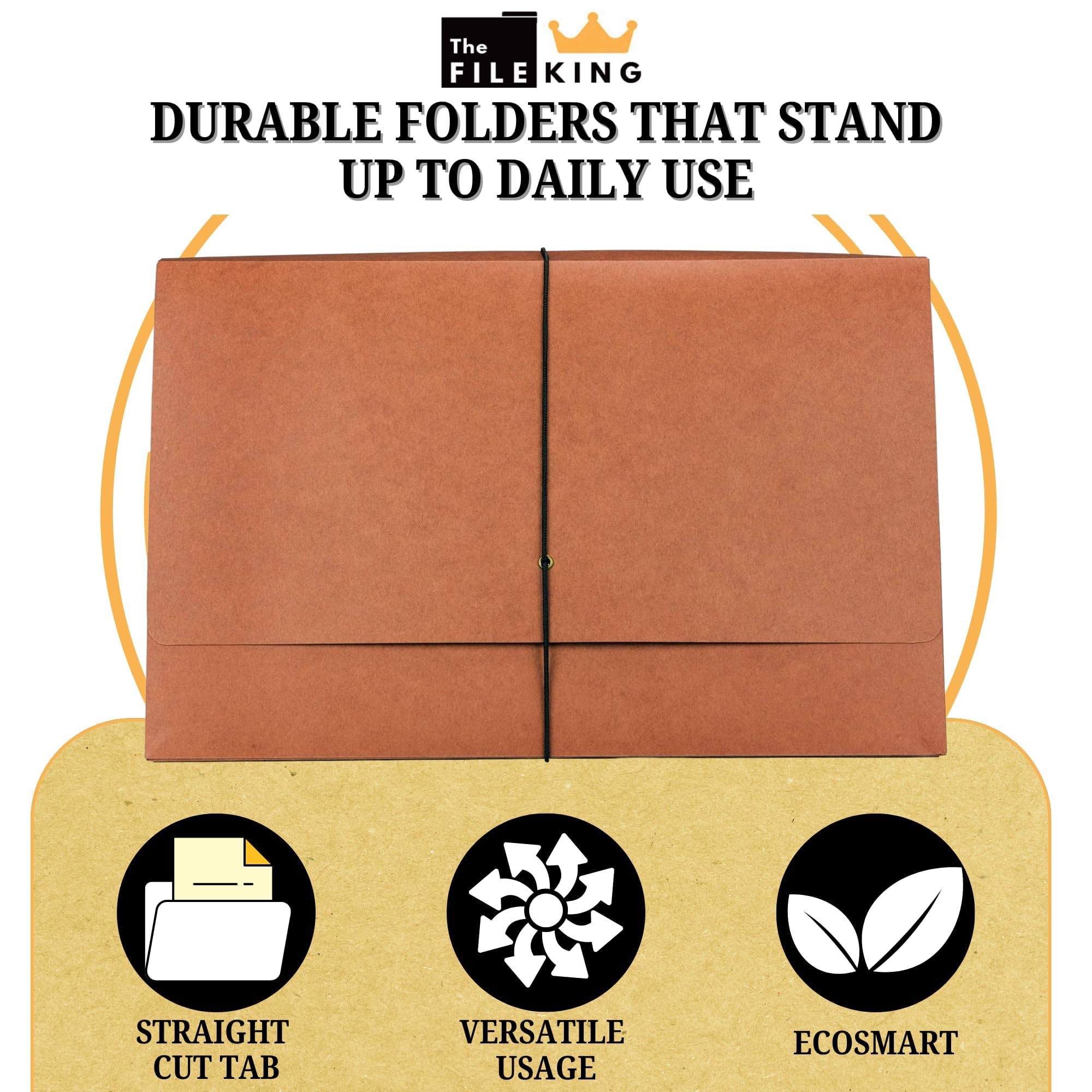 Snapklik.com : The File King Expanding File Wallet - Legal Size, 10 ...