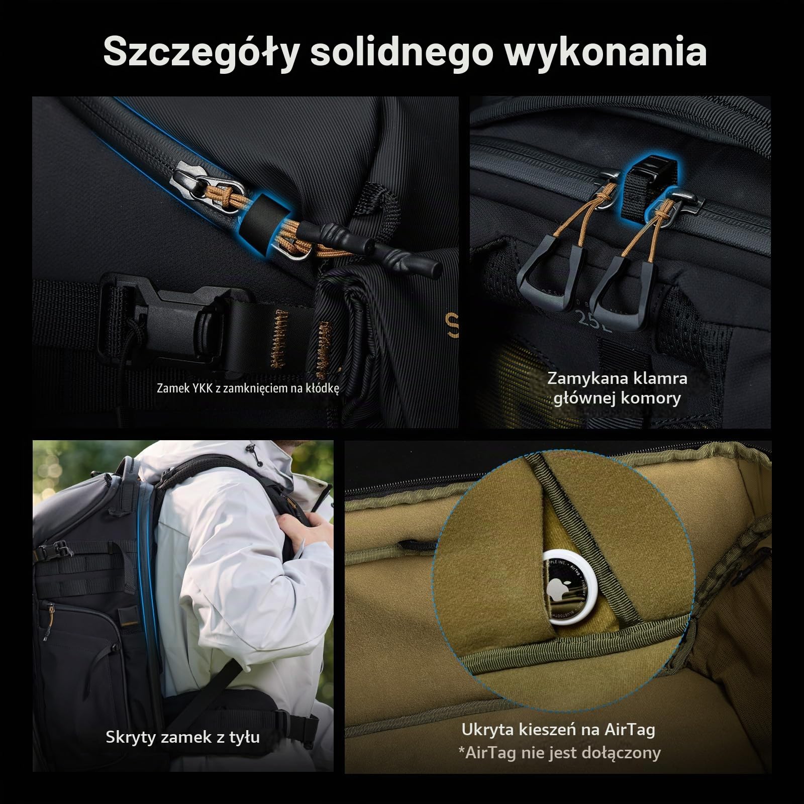 SMALLRIG Outra 25 profesjonalny plecak na aparat DSLR/bezlusterkowa torba