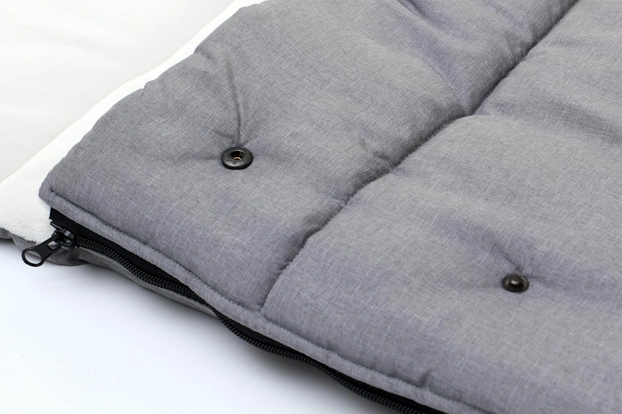 Saco universal para cochecito, forro para cochecito de bebé, universal, acogedor, impermeable y resistente al viento, 90 x 52 cm, gris