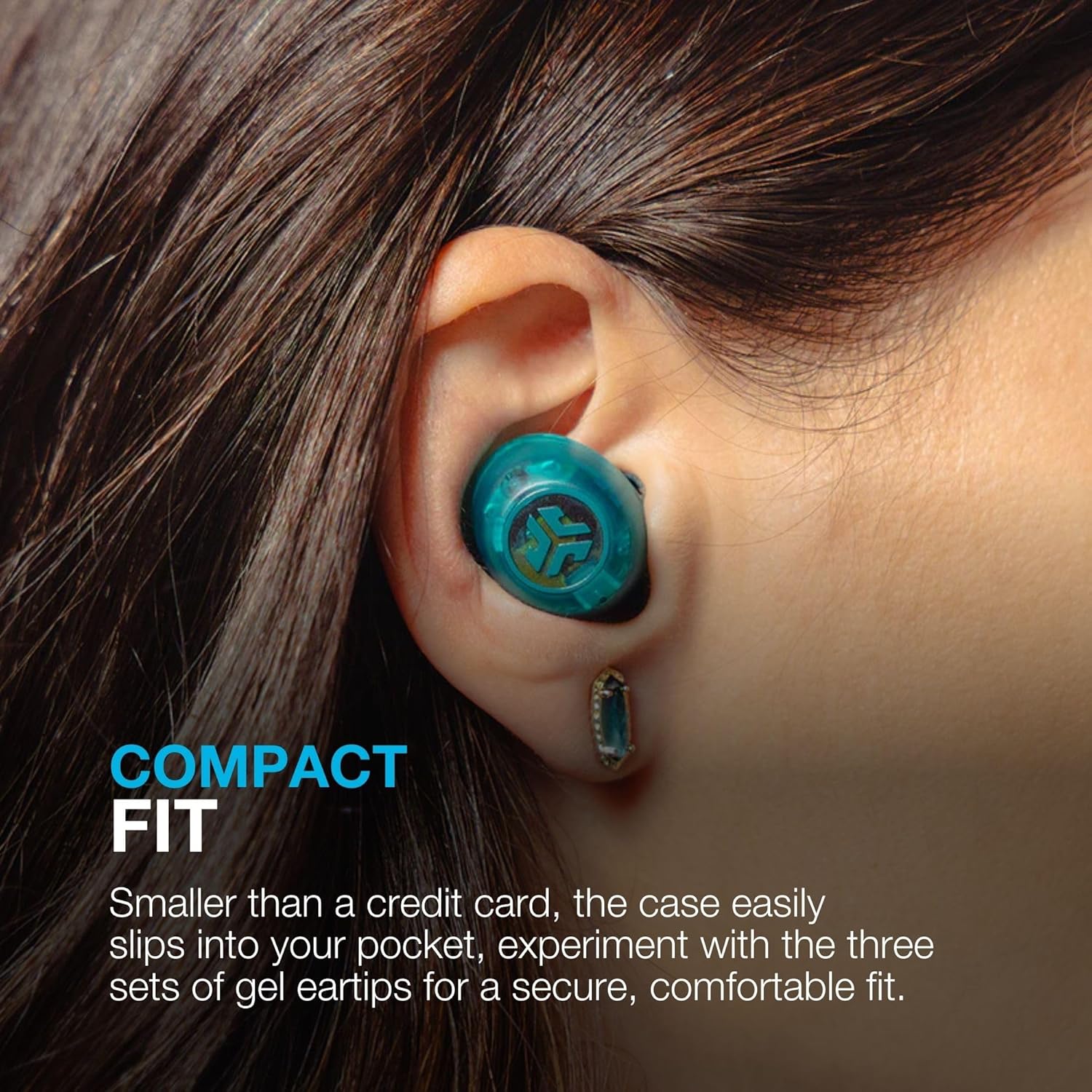 JLab Go Pop ANC True Wireless Earbuds & Charging Case, Transparent Neon Green, Active Noise Cancelling, 10mm Drivers, Dual Connect, Customize Your Sound with App, Be Aware Mode, MEMS Microphone - Image 9