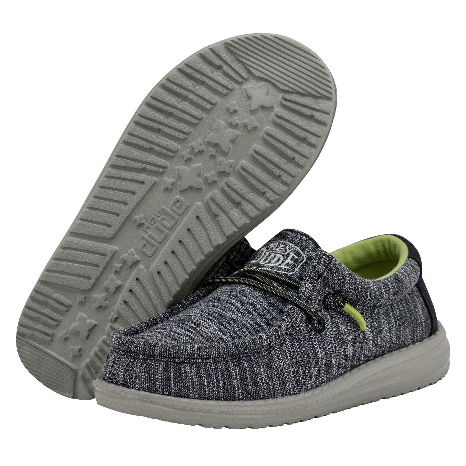 HEYDUDE Wally Youth Stretch Moc Toe Shoes