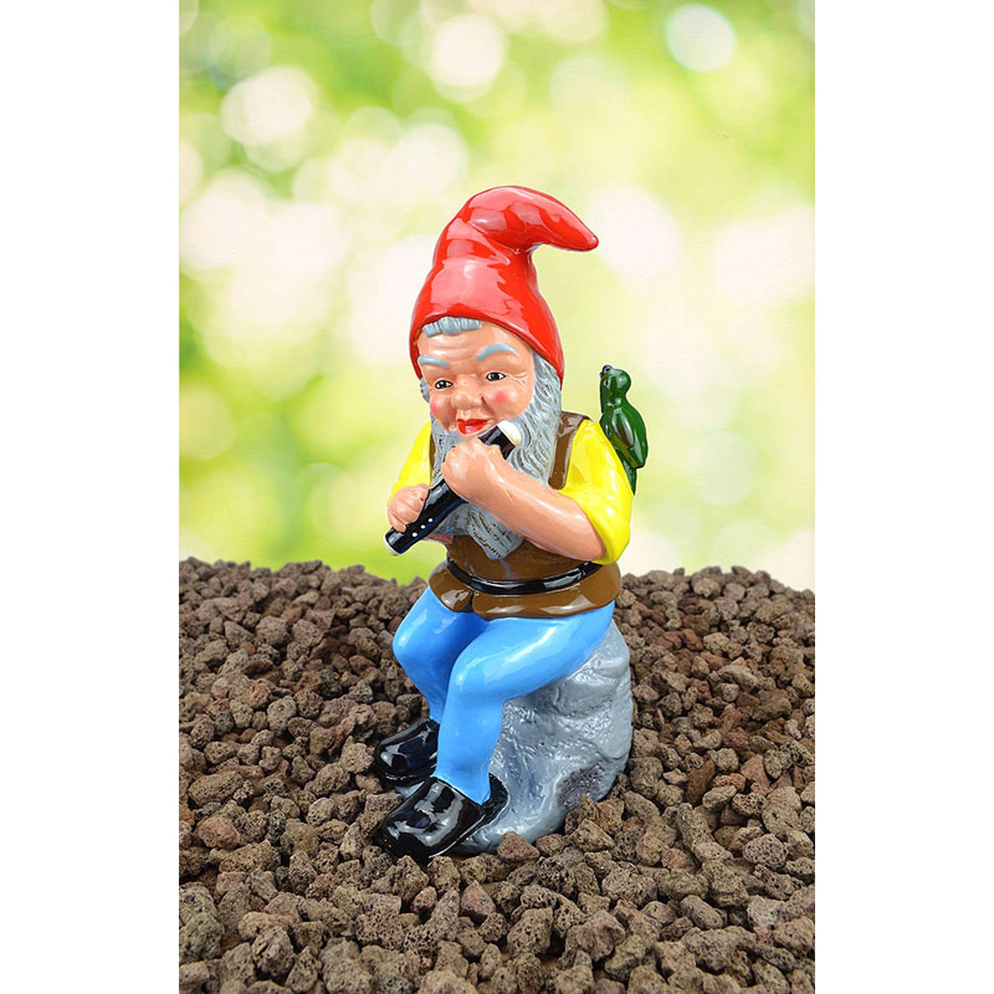 Heissner Original Gartenzwerg Wendelin, Flötenspieler