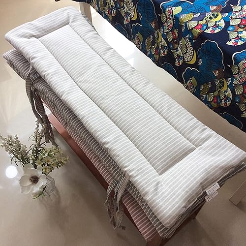 Miniatura 5 de NENIUX Cojín de banco para interiores y exteriores, cojín de asiento de columpio, cojín para muebles, almohadilla suave para asiento de tumbona con